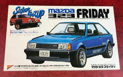 OPEN BOX Nichimo 1:24 Scale Model Kit Motorized MAZDA 323 FRIDAY No. 3 700