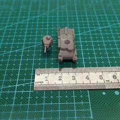 French SOMUAS-35 Tank, 3D Printed ,1/144 Scale Mini Tank Model,Resin