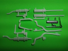 Mack R685ST 1/25 AMT big rig semi truck model car part lot exhaust pipes stacks