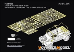 Voyager 1/35 WWII German Kubelwagen Type 82 Basic Upgrade Set for Dragon Kit