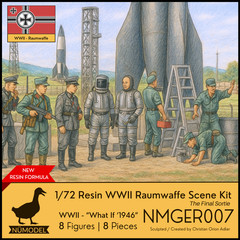 NUMODEL NMGER007 | 1/72 Resin WWII German Astronaut Raumwaffe Soldier Scene Kit