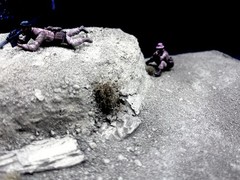 1/35 Scale Military Diorama Base Terrain Display Model Soldiers Figures Diecast