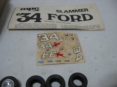 Parts Only- MPC 1934 Ford Coupe Slammer Race Car 1/25 Scale Model Kit #1-0711