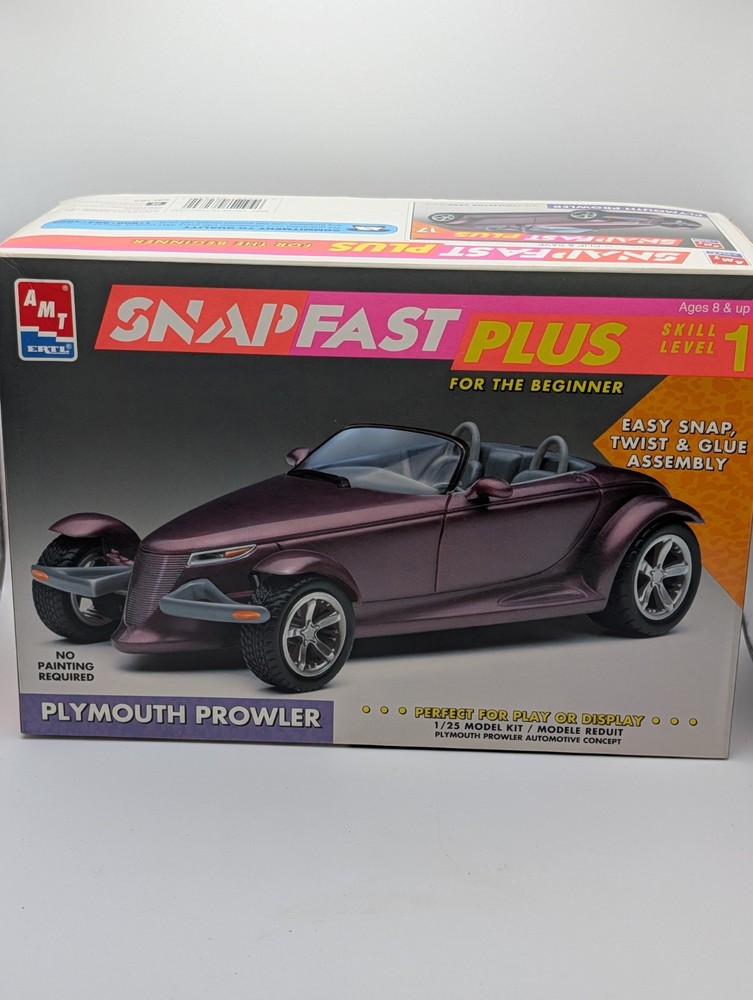 Vintage Model Kit #8284 – AMT / Ertl Plymouth Prowler SnapFast Plus Open Box