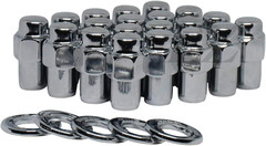 Cragar Standard Mag Lug Nut 7/16″-20 with Keystone Offset Washer Set of 24 Pcs