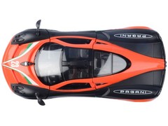 1/24 Pagani Huayra #23 Orange Black GT Racing Model Car