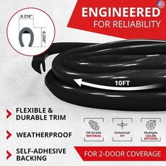 All-Fit Automotive Car Door Edge Protector ? Universal DIY Edge Trim to Prevent