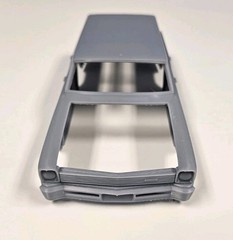ABS-LIKE RESIN 3D PRINTED 1/18 1966 CHEVY II NOVA WAGON WITH COWL HOOD