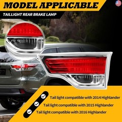 Passenger Side Inner Tail Light Compatible with 2014 2015 2016 Highlander