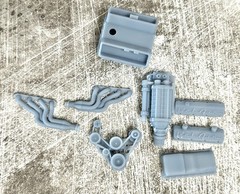 Resin “Chevy Bel Air Supercharged” Big Block Engine for model cars, 1/24 1/25
