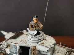 1/35 Built Dragon German Panzer III Ausf N Tank Winter WWII w/commander fig