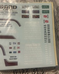 AMT Mack R685ST Semi Truck Decal Sheet 1/25 Scale Kit 1039/06