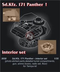 CMK 1/35 Sd.Kfz.171 Pz.Kpfw.V Panther Ausf.G Interior Set (for Tamiya kit) 3030