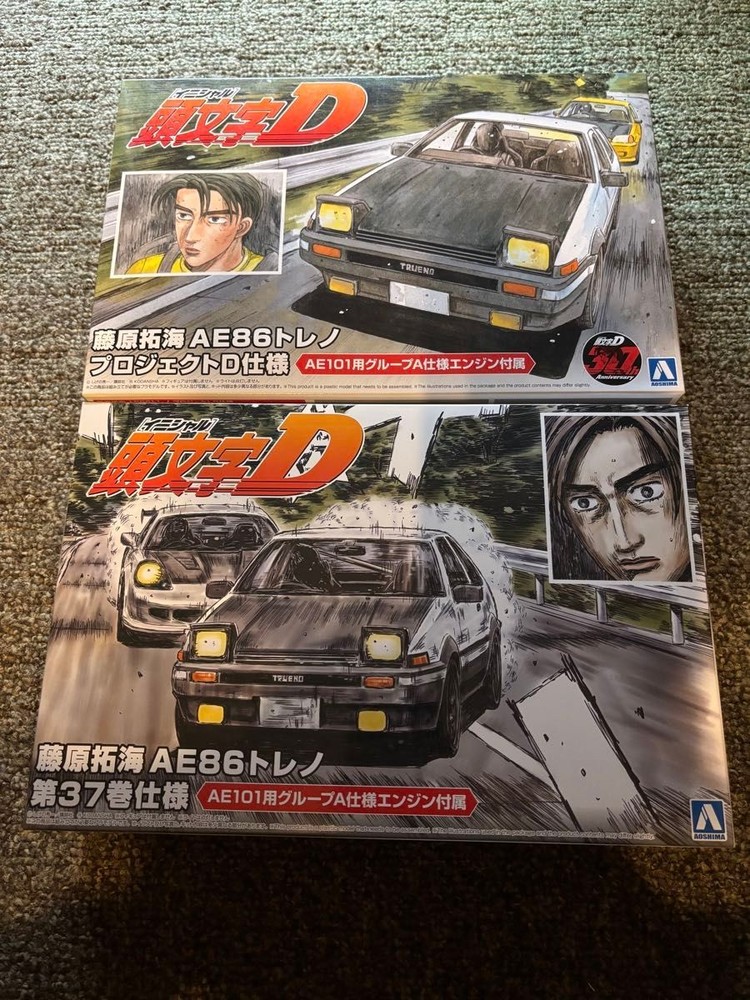 Initial D Takumi Fujiwara AE86 Trueno Project D Aoshima Collectables 17+