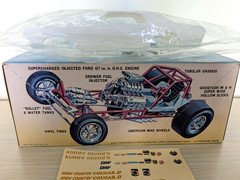 L@@K! **RARE **SEALED-BAG *ORIGINAL VINTAGE AMT COUGAR FUNNY CAR KIT **COMPLETE!