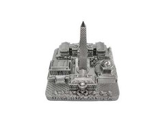 Washington DC Silver Skyline Landmark 3D Model 4 1/2 inches