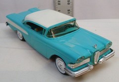SMP AMT 1958 FORD EDSEL 2 DOOR HARD TOP PROMO CAR MODEL 1:25 AQUA BOXED