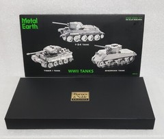 Metal Earth WWII Military Tanks – DIY 3D Steel Model Kits for 3 Tanks – READ