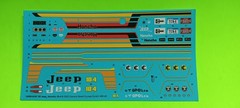 Decal Sheet 1979 Jeep J-10 1/24 Pickup Truck 4×4 KC Light Custom Graphics Stripe