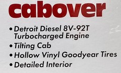 AMT 1/25 KENWORTH AERODYNE CABOVER TRANSPORT TRUCK MODEL KIT # 1463 F/S NEW!