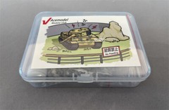 1/35 US M113 Armored Tank Lead-tin Alloy Tracks Links w/Metal Pins for Tamiya