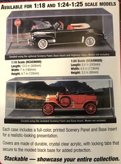 Model Maker Custom Case Accessories 1:24 3 Piece Scenery Panels (Yesteryear Set)