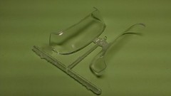 57 1957 Chevy Bel Air 1/25 AMT Windshield Front Back Glass Clear Parts Model Car
