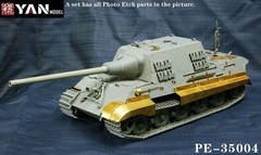 1/35 Sd.Kfz.186 Jagdtiger Early/Late Photo-etched Detail Up Set for Takom 8001