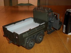 WW#2, GERMAN ARMY TRUCK, Plastic Toy, 12″ INCHES IN LENGTH, VINTAGE