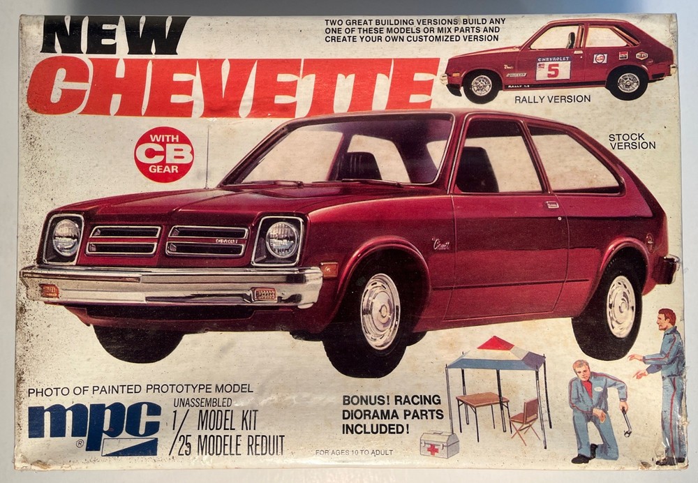 MPC Vintage 1976 Chevette with CB Gear Model Kit MIB/Sealed (B207)