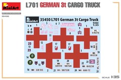 Miniart 1/35 L701 German 3t Cargo Truck #35450 📌USA📌Made in Ukraine