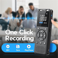 64GB Digital Voice Recorder with Playback,Audio Recording Device for Lectures Me