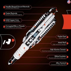 A-Premium Iridium Platinum Spark Plugs Compatible with Volkswagen Jetta,