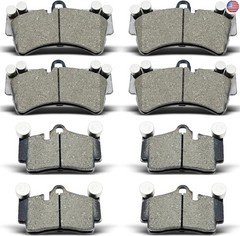 DYZJKWJW D978 D1014 Front Rear Ceramic Brake Pads Set Fit For 2007-2015 Audi