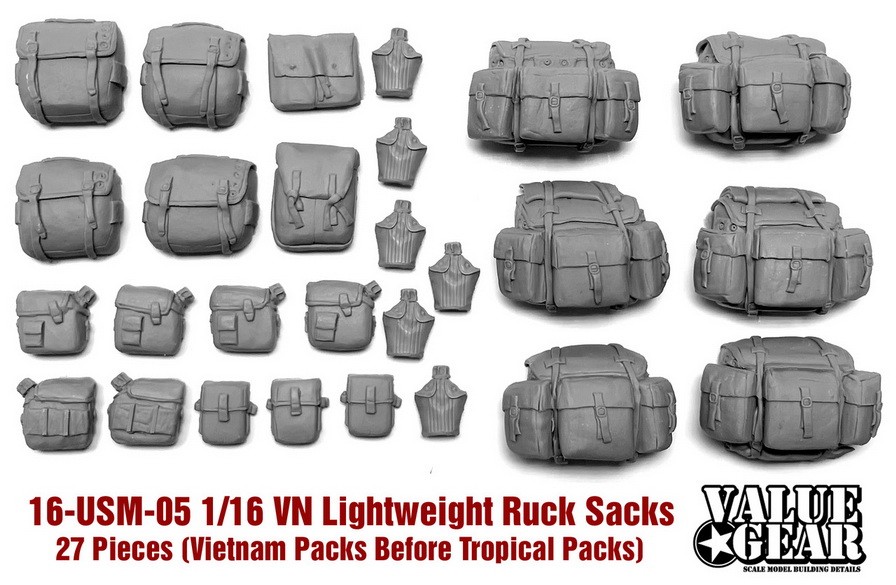 Value Gear 1/16 Vietnam Lightweight Rucksacks (Packs and Canteens)