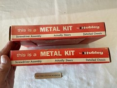 Hubley 852K Indy Car & 853K Hot Rod – RARE Factory Built Store Displays w/ bases