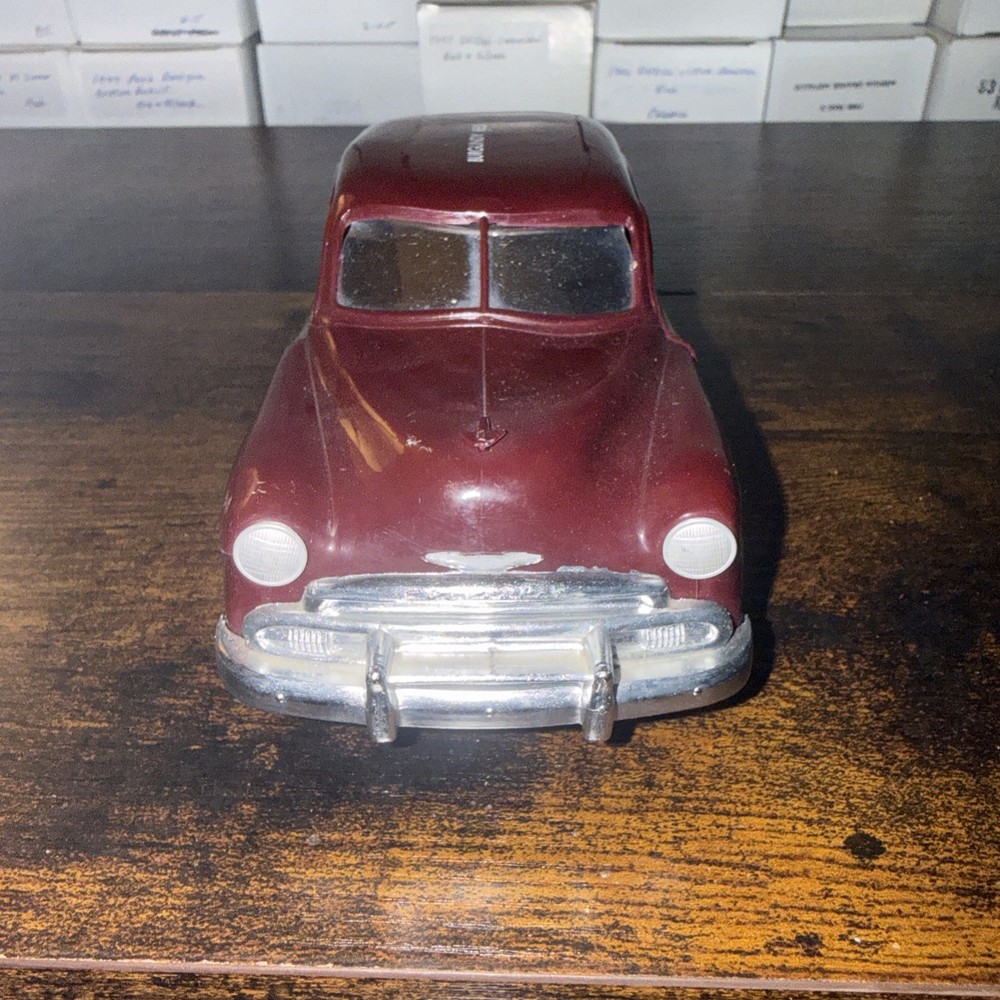 1950 Chevrolet style line promo car & bank Maderia Maroon 1/25 Scale Model