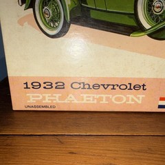 Hubley Metal Kit ~ 1932 Chevrolet Phaeton ~ in box USA Unassembled No. 4865