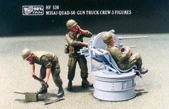 Hobby Fan 1/35 HF-530 US M35A1 QUAD-50 Gun Truck Crew – 3 Figures
