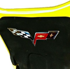 Sr1 Performance C6 Corvette Crossed Flag – Dress Up Accessory Logo