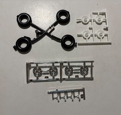 Model Car Parts – Monogram ’65 Chevy Impala SS-396 wheels & tires kit bash 1/25