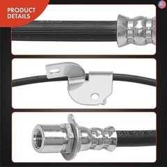 A-Premium Front Driver and Passenger Brake Hydraulic Hose Compatible with Ford