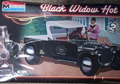 Monogram Black Widow Hot Rod 1:24 Plastic Model Kit Molded Color Decals 85-4224