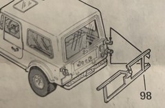 1/16 Jeep Golden Hawk TAILGATE/RELATED PARTS see photos 272 1637 Model Car Parts
