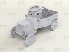 ICM 35670 – Model T RNAS Armoured Car with WWI British Tank Crew – Model Kit