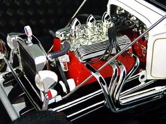 Race Car w/57Chevy Corvette Engine1957Custom Hot Rod Built55Metal Body Model1955