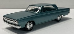 Vintage 1965 MPC Dodge Coronet Hardtop Dealer Promo Car Rare Turquoise w/ Box