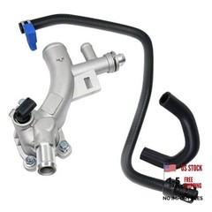 Aluminum Engine Coolant Thermostat Housing & Water Outlet w/Reservoir Inlet