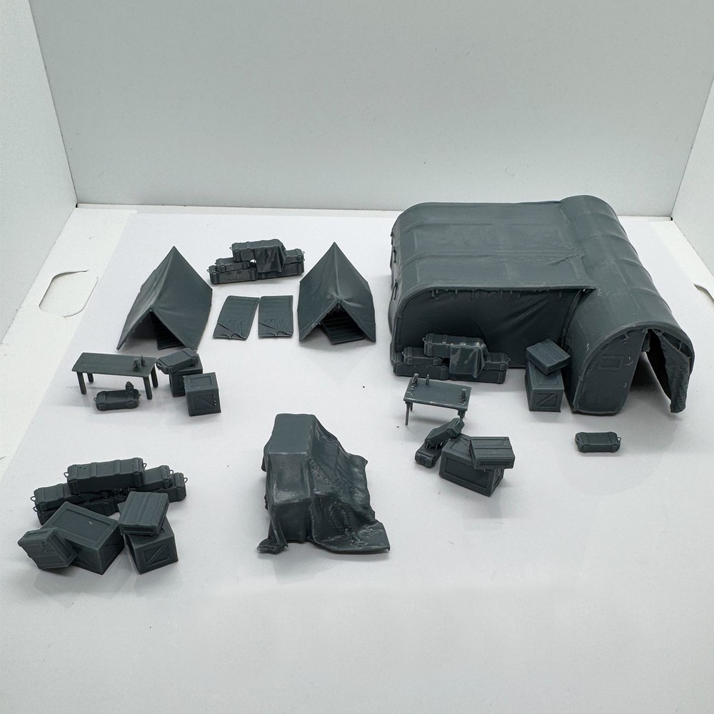 1/72 Miniature Military Fortress Base Battle Scenes Ruins Military Base