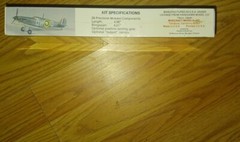 SPITFIRE SUPERMARINE MK.I MILITARY PLANE MODEL KIT ORIGINAL FACTORY SEALED 1/72